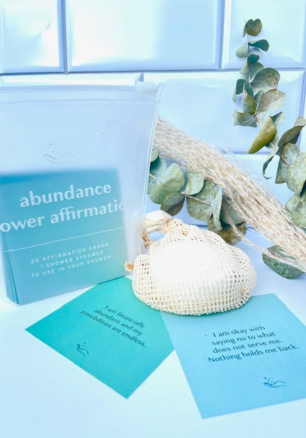 Abundance Affirmations Shower Deck